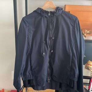 Emporio Armani hooded water repellent jacket 42 dark blue